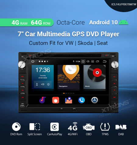 Radio con GPS para coche, reproductor Multimedia estéreo con DVD, para Seat  Alhambra Cordoba 6L Ibiza 6L Leon 1M y Toledo 1M
