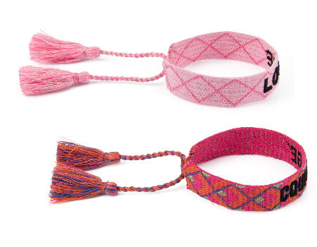 MERRY CHRISTMAS CHEERS 2023 Fabric Bracelet for Women Ethnic Handmade  Braided Tassels Wrap Bracelets Friendship Gift Jewelry - AliExpress
