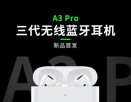 Buy China Wholesale Airpods Pro A3 Pro 1:1 White Renaming Gps Tws Earbuds  Bluetooth Earphone With Wireless Charging Case & Anc Active Noise-canceling  Bluetooth Headphones $9.9