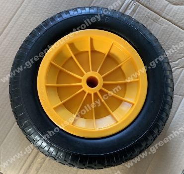 PU 14" METAL Puncture Proof Wheel Barrow Tyre 3.50-8 Light foam 1/2" BORE 