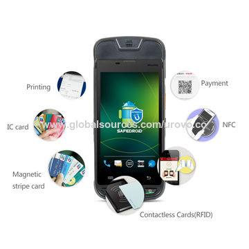 China Android Smart handheld POS payment terminal rugged material with ...