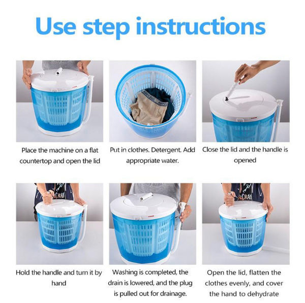 China Hot sale mini manual washing machine for camping handy portable ...