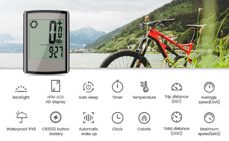 Prunus Bike Speedometer And Odometer Wireless Waterproof Bicycle Computer With Digital Lcd Display Global Sources