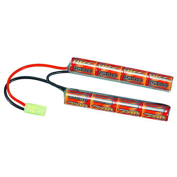 BATERÍA AIRSOFT-NIMH 9,6 V 1600MAH ESTILO DIVISTO, tipo mariposa, tipo Nunchuk o batería de grúa