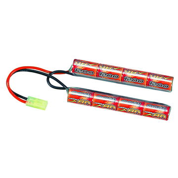 BATERÍA AIRSOFT-NIMH 9,6 V 1600MAH ESTILO DIVISTO, tipo mariposa, tipo Nunchuk o batería de grúa