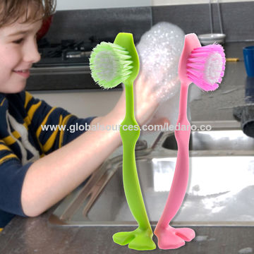 Kitchen Silicone Food-Grade Dishwashing Scrub Cleaning Dish Brush - China Kitchen  Dish Cleaning Sponge and Kitchen Dish Washing price