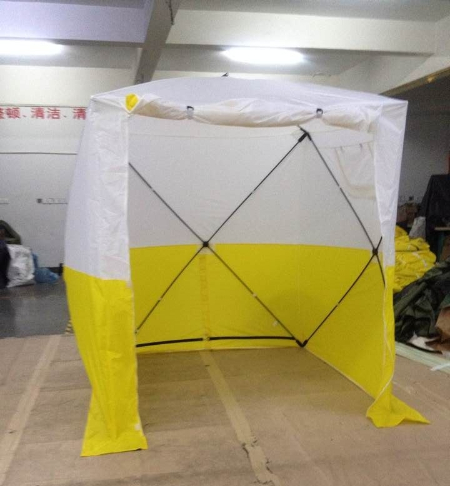 China 3x3m work tent with yellow & white colour