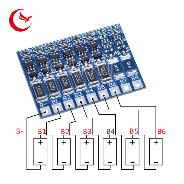 7S 29.4V BMS Protection Board with Balance for Li-ion Lithium Battery Tool