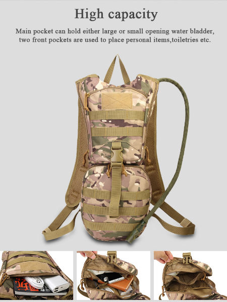 tactical backpack with water bladder