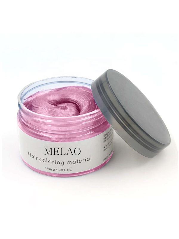 China Private label washable silver pink temporary hair color wax for