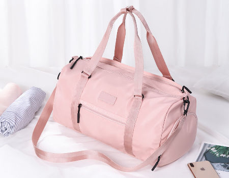 Pink duffle bag sales wholesale