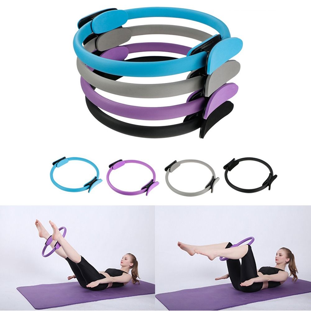 Yoga Circle Pilates Magic Ring Resistance Body Trainer Exercise Fitness Gym Work 