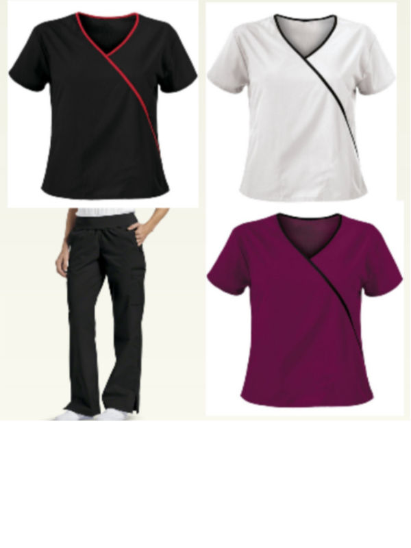 China Stretchy women medical scrub set medical uniforms doctor uniform