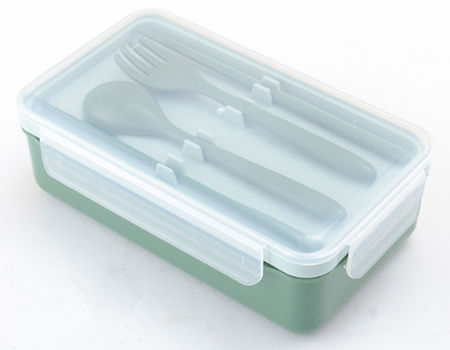 Adult Lunch Box 1100ML Double Layer Lunch Box with Spoon & Fork High C