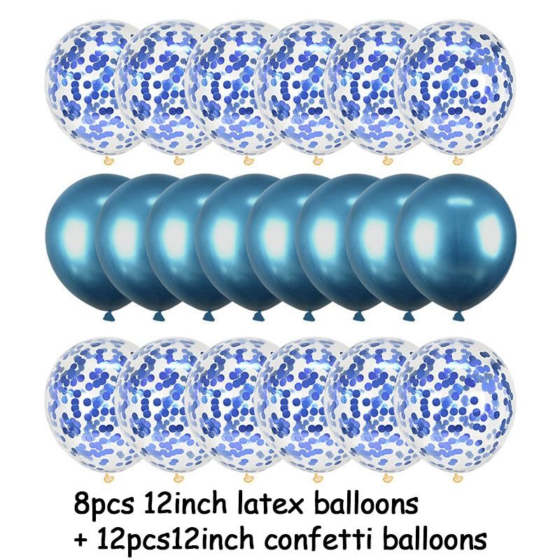 China 20Pcs Rose Gold Balloon Set Confetti Metallic Balloons Birthday