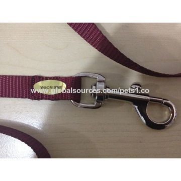 Correa para perros de nailon 100%, longitudes de 1,2 y 1,5 metros, diseños personalizados son bienvenidos.