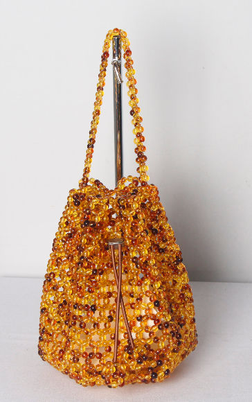 HANDMADE BEADED HANDBAG (Charcoal black) - Bags - Bead Beauty | Handcrafted  Bags | Killeen