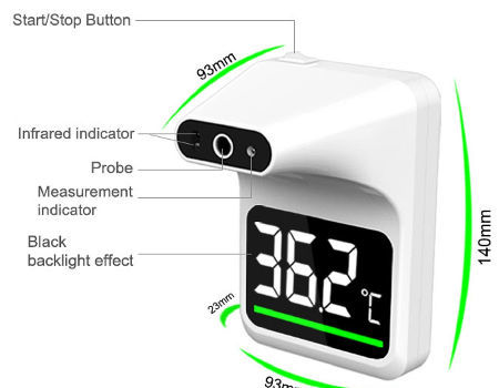 wall mounted thermal scanner price