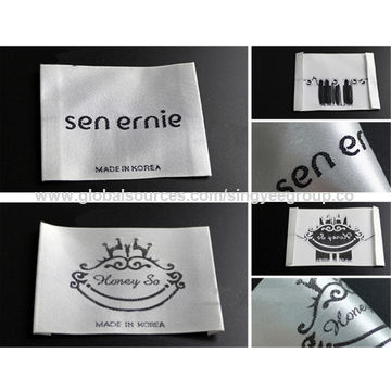 Bulk Buy China Wholesale Garment Satin Collar Label Woven
