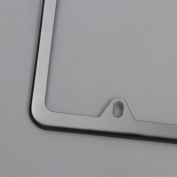 Stainless steel silver American license plate frame stainless steel modified license plate frame supplier