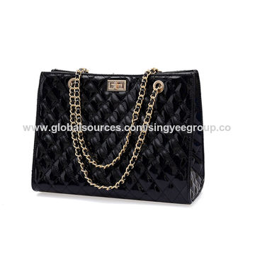 PU Leather Shoulder Bags for Women 2023 Fashion Texture Chain