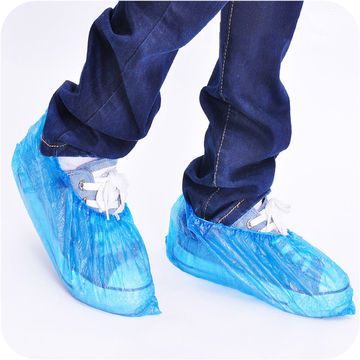 Couvre chaussure bleu en polypropylène avec antidérapant