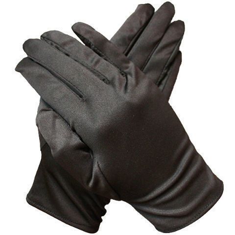 Microfiber Jewelry Gloves Watches Cleaning Gloves in Black - China