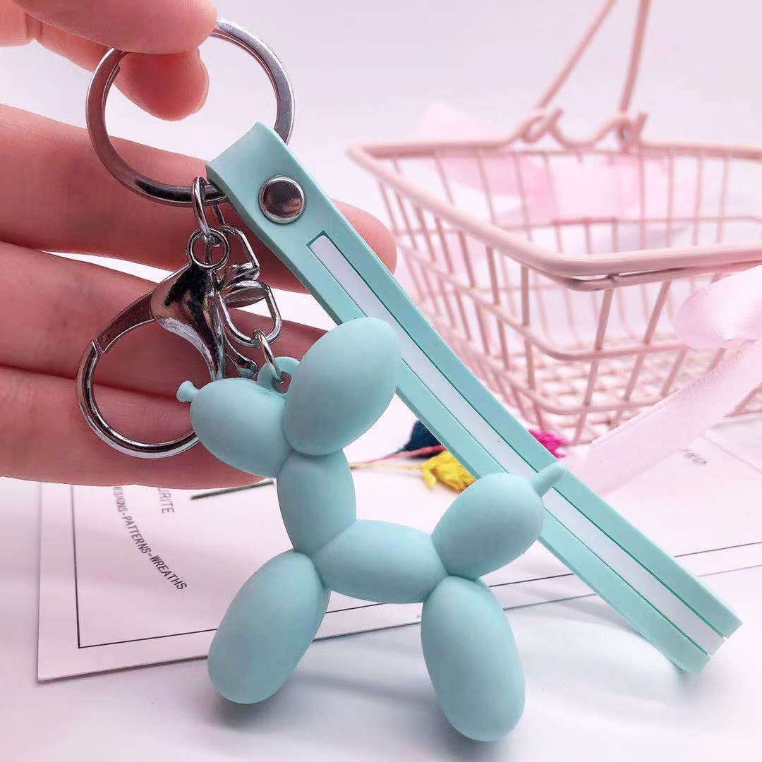 Details about   Cartoon Dog Keychain Colorful PVC Soft Rubber Dog Keychains For Women Key Chains