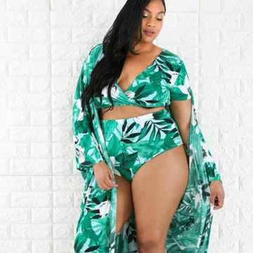 Plus Size Swimsuit for Women,2 Piece Tummy Control Bathing Suits with  Shorts Floral Print Sexy Tankini Swimwear 10