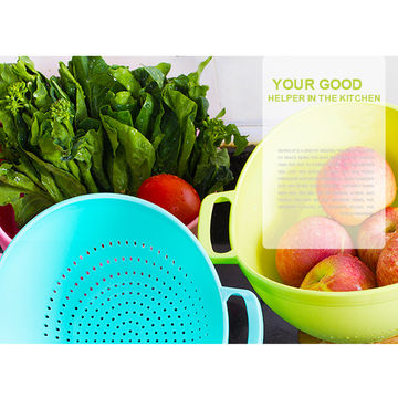 Bol de lavage végétarien | Panier de vidange de fruits et légumes  multifonctionnel - Bol de passoire de cuisine, bols de vidange pour le  nettoyage du