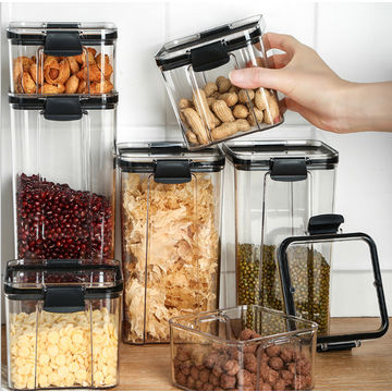 Buy Wholesale China Kitchen Transparent Sealed Pot Grain Cereal Storage  Container Airtight Food Containers & Cereal Storage Container at USD 2.75