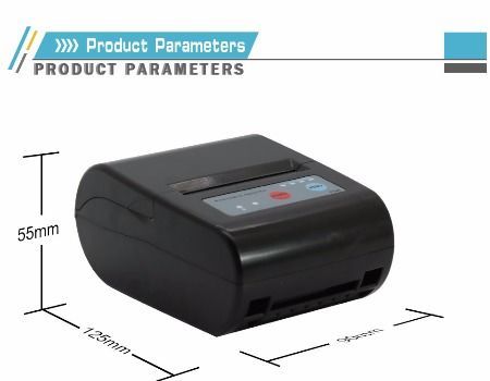 TOPmountain Bluetooth 4.0 Receipt Thermal Printer Portable Thermal Printer Handheld 58mm Receipt Printer 