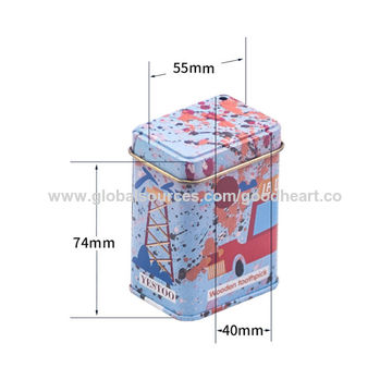 China Car toothpick cans bamboo picks tin cans four-color optional with ...