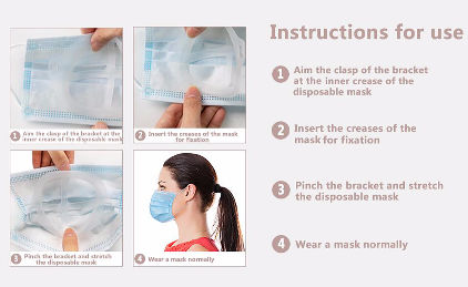 Medical Mask Inner Frame China3D Face Mask Bracket Inner Support Frame For Increase Breathing ...