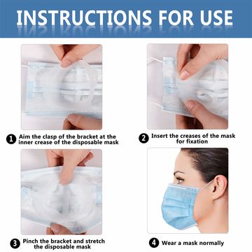 Medical Mask Inner Frame China3D Face Mask Bracket Inner Support Frame For Increase Breathing ...