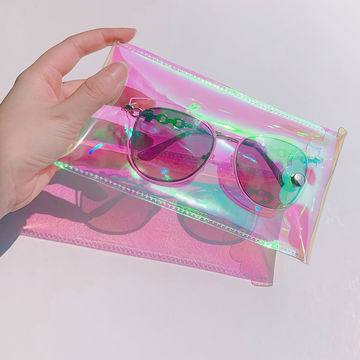 1PC Cute Unisex Clear Sunglasses Glasses Case Transparent