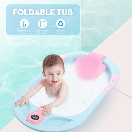bathtub with thermometer