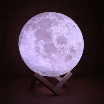 purple Moonさま専用 Moon Night Lamp 7 In 16 Colors Led 3d Print Moonlights With