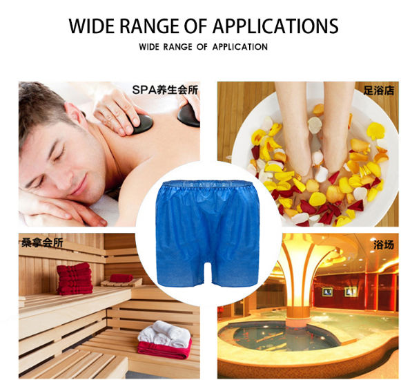 Men's disposable underwear large size for hospital/spa/sauna use