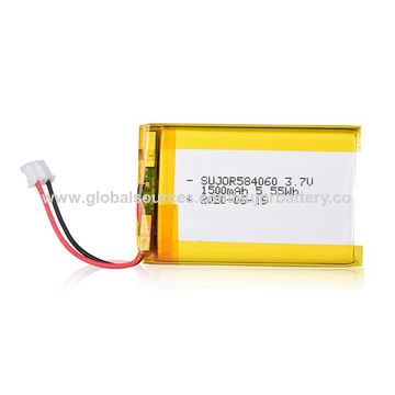3.7V Rechargeable Li Polymer Battery LP303450 500mAh With PCM and