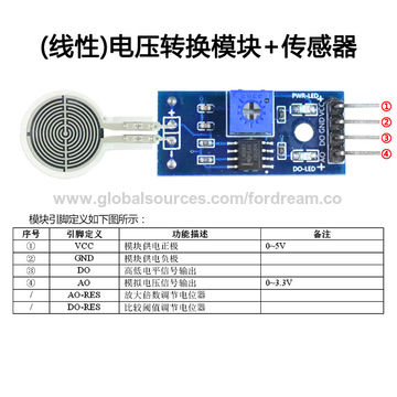 China FSR402 Force Sensor Resistive Film Pressure Sensor resistor Thin ...