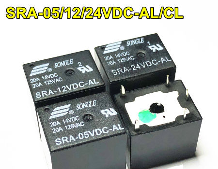 Original SONGLE Mini Power Relays SRE-05V 12V 24VDC-SL-2C 8-Pin 3A 4137 Relays 