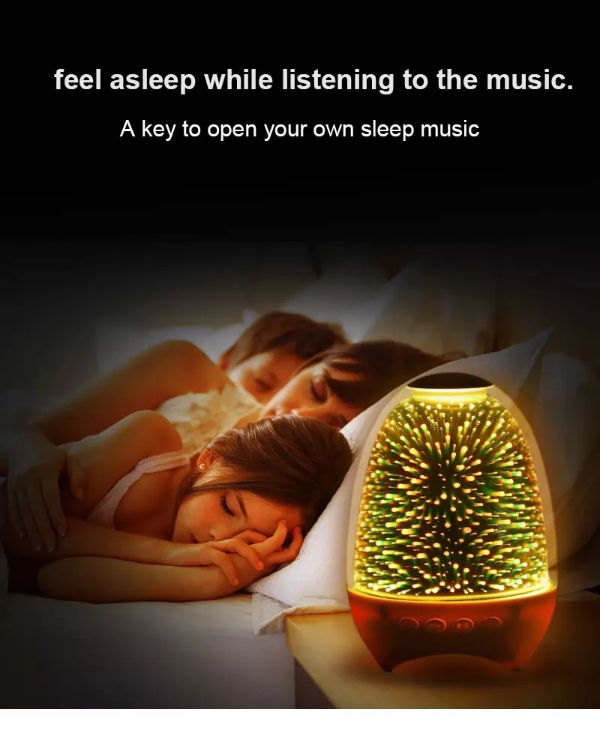 China Led colorful light wireless speaker touch light mini portable ...
