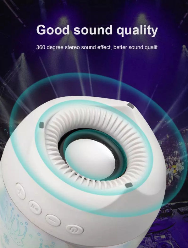 China Led colorful light wireless speaker touch light mini portable ...