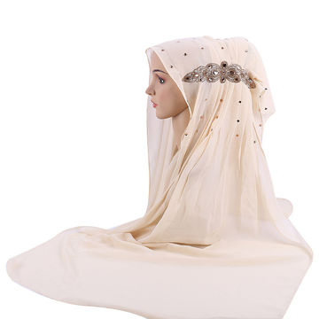 ¡Oferta 2020! Turbante estilo, bufanda étnica hijab, pañuelo de gasa caliente