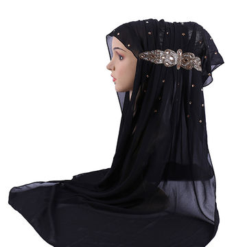 ¡Oferta 2020! Turbante estilo, bufanda étnica hijab, pañuelo de gasa caliente