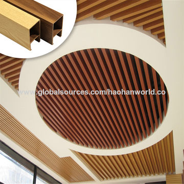 ChinaRestaurant WPC Timber Tubes and Modern Design Indoor Decorative ...