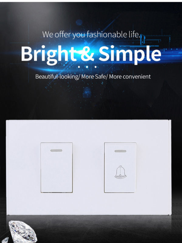 China Electrical switch wall sockets and switches wall plug sanshe For