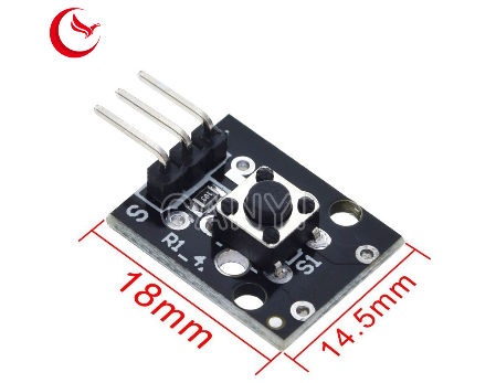 China3pin button key switch pcb board sensor module for arduino diy ...
