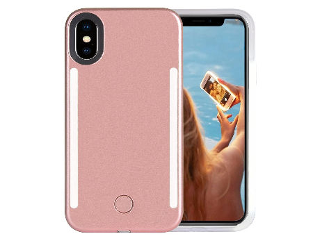 China Custom Fashion Led Flash Phone Case With Selfie Light For IPhone 